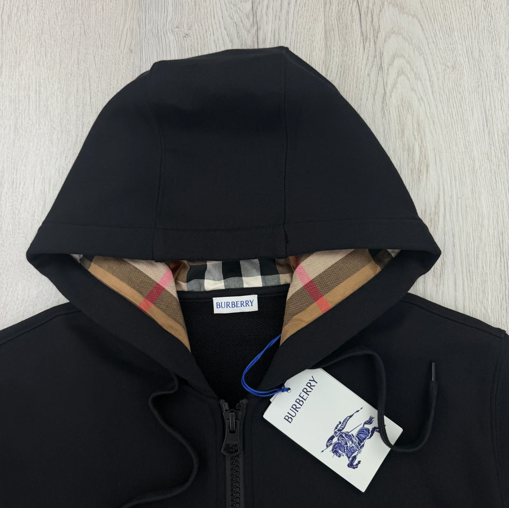 Burberry Men’s Black Zip-up Hoodie